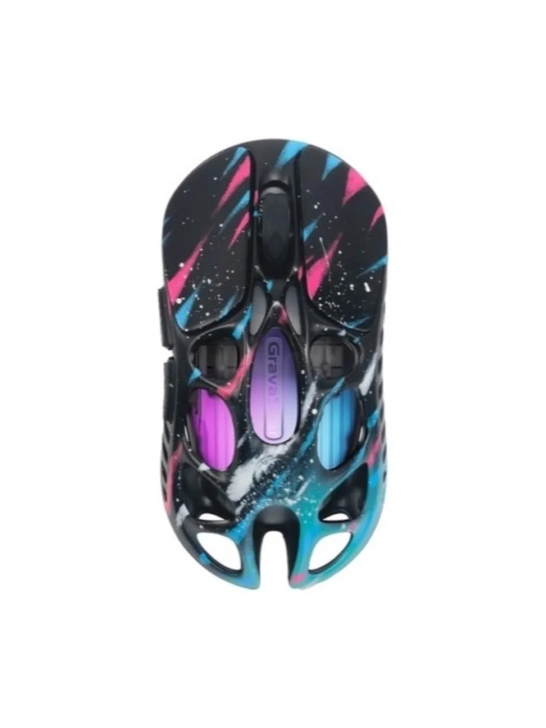 Мышь GravaStar Mercury X Pro, 8K, BT/WL/USB-A, RGB, Neon Graffiti 2