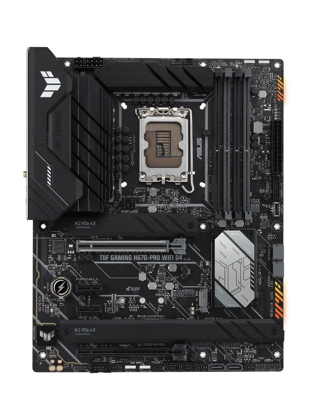 ASUS TUF H670-PRO D4 WIFI ona platasi