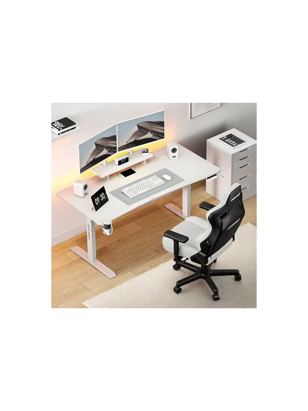 Стол компьютерный AndaSeat Xtreme с электрорегулировкой высоты, 140х73-117см, белый 2