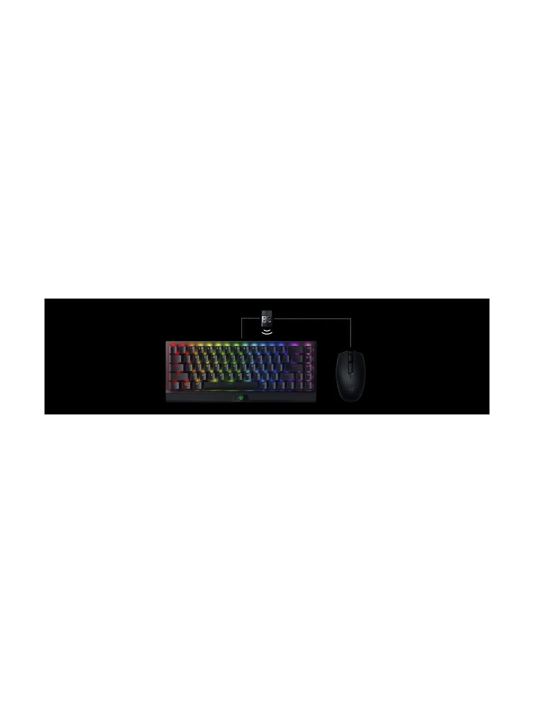 Клавиатура игровая Razer BlackWidow V3 Mini HyperSpeed Yellow Switch WL/BT/USB RU RGB, Black 2