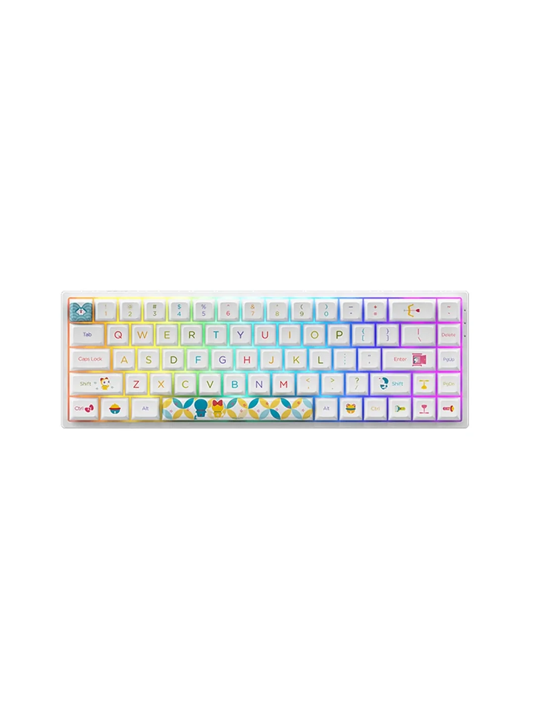 Клавиатура Akko 3068B Doraemon Rainbow CS Jelly Pink RGB