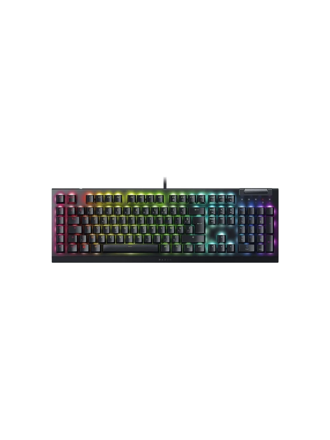 Клавиатура проводная Razer Keyboard mechanical BlackWidow V4 X, 110key, Yellow Switch, USB-A, EN/RU, RGB, black