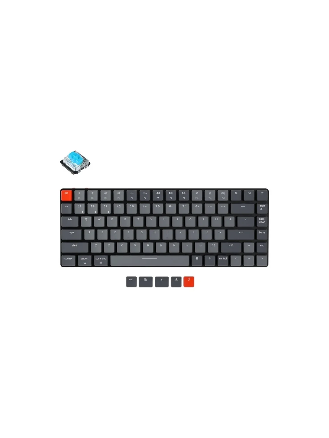 Клавиатура Keychron K3 84 Key Low Profile Gateron White LED Blue