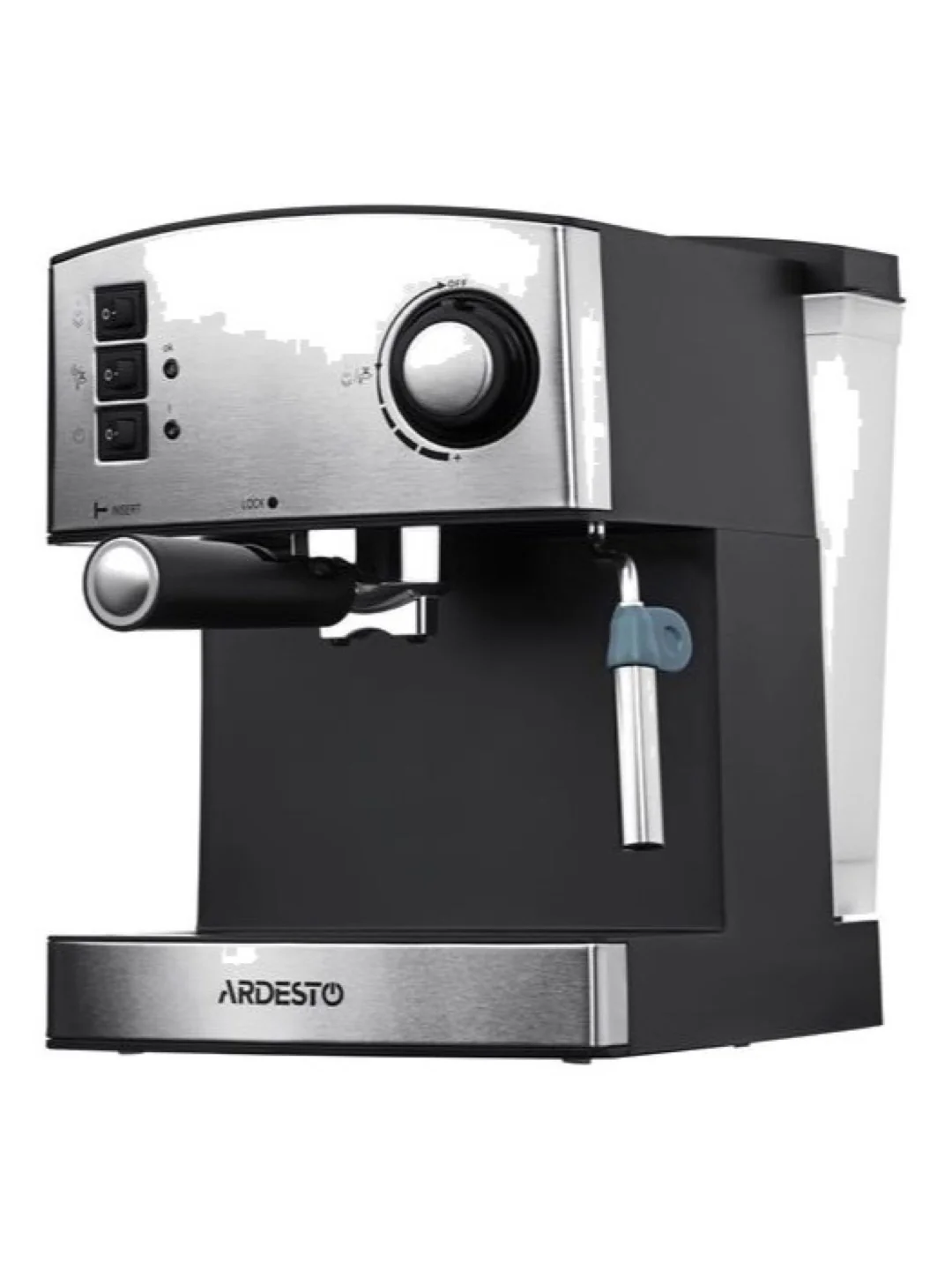 Кофеварка Ardesto YCM-E1600 - эспрессо рожковая/ 1.6 л/ итал. помпа 15 бар/ для 2 чашек/ панарелло