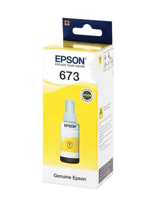 Epson T6734 YE Ink Bottle (70 мл, 1500-1800 фото 10x15) для L8xx / L1800