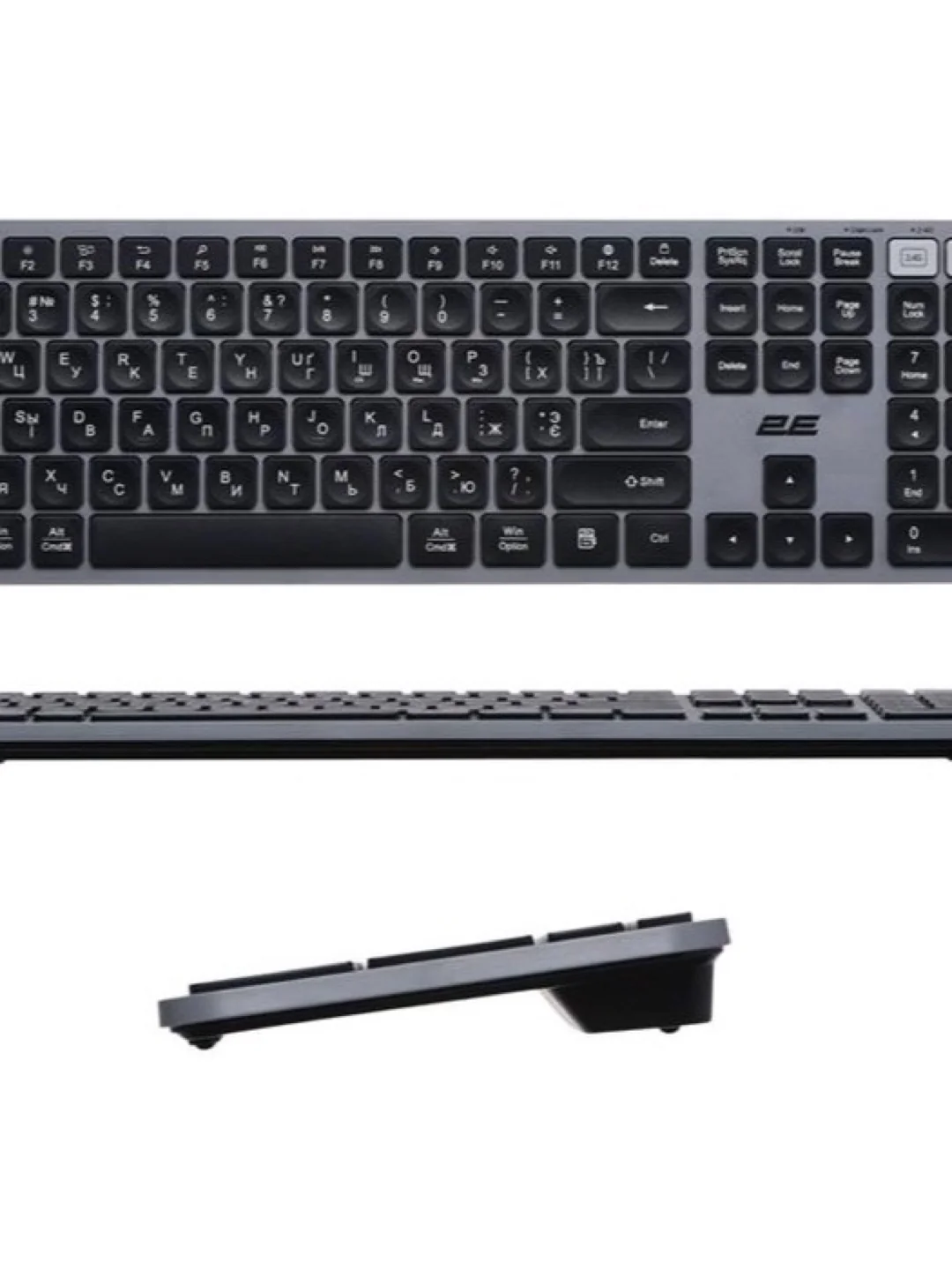 Keyboard 2E KS240 WL BT Gray 2