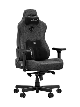 AndaSeat Kaiser 3E XL kreslosi, zigʻir mato, 4D-Armrests, toʻq kulrang