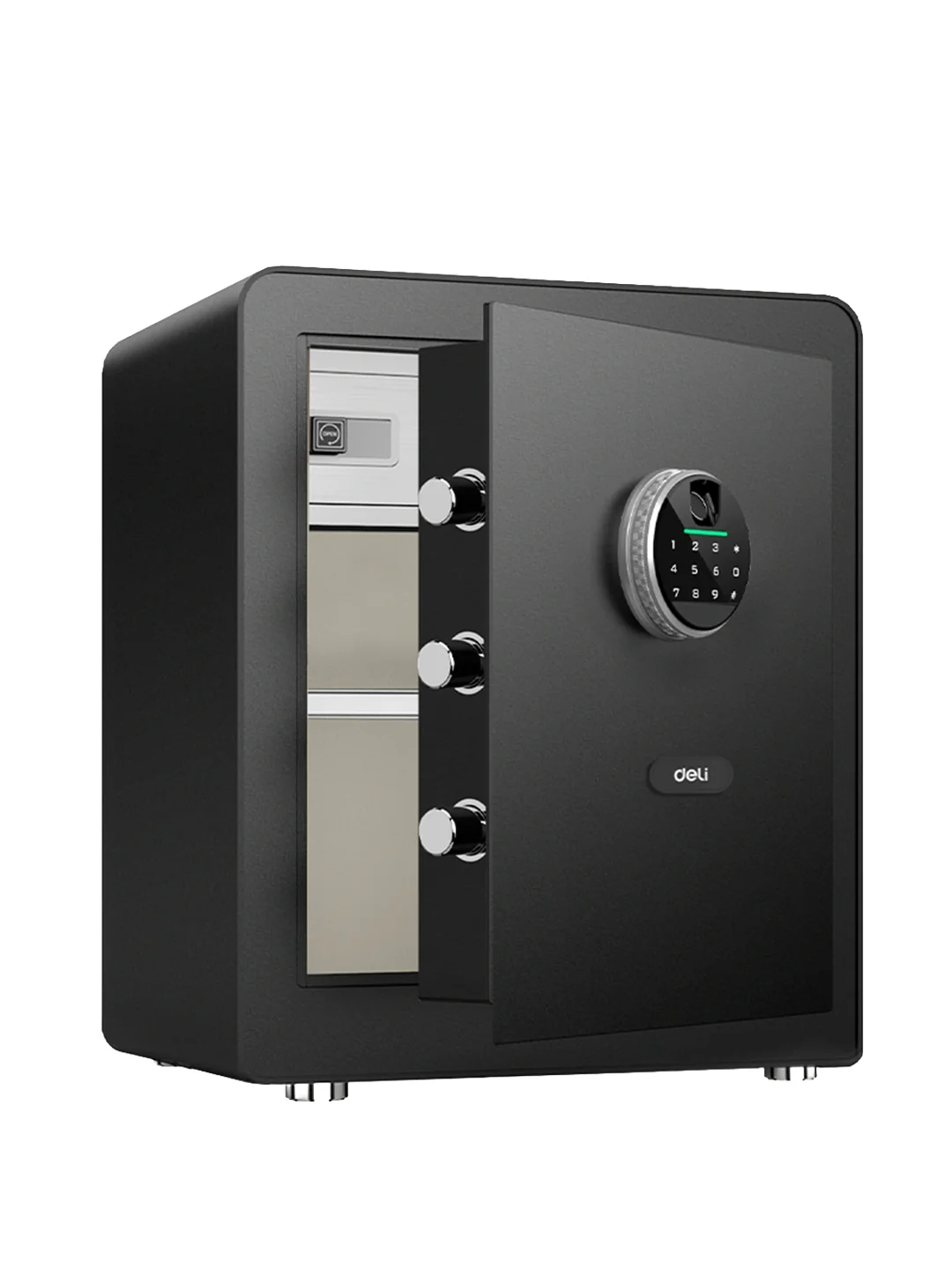 Сейф H450*W380*D320 с отпечатком (чр) ET631 Deli