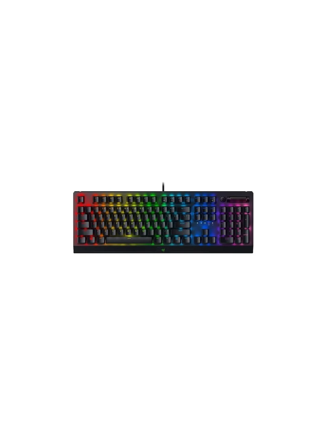 Клавиатура Razer BlackWidow V3 RGB 108key Green Switch USB/EN, чёрный
