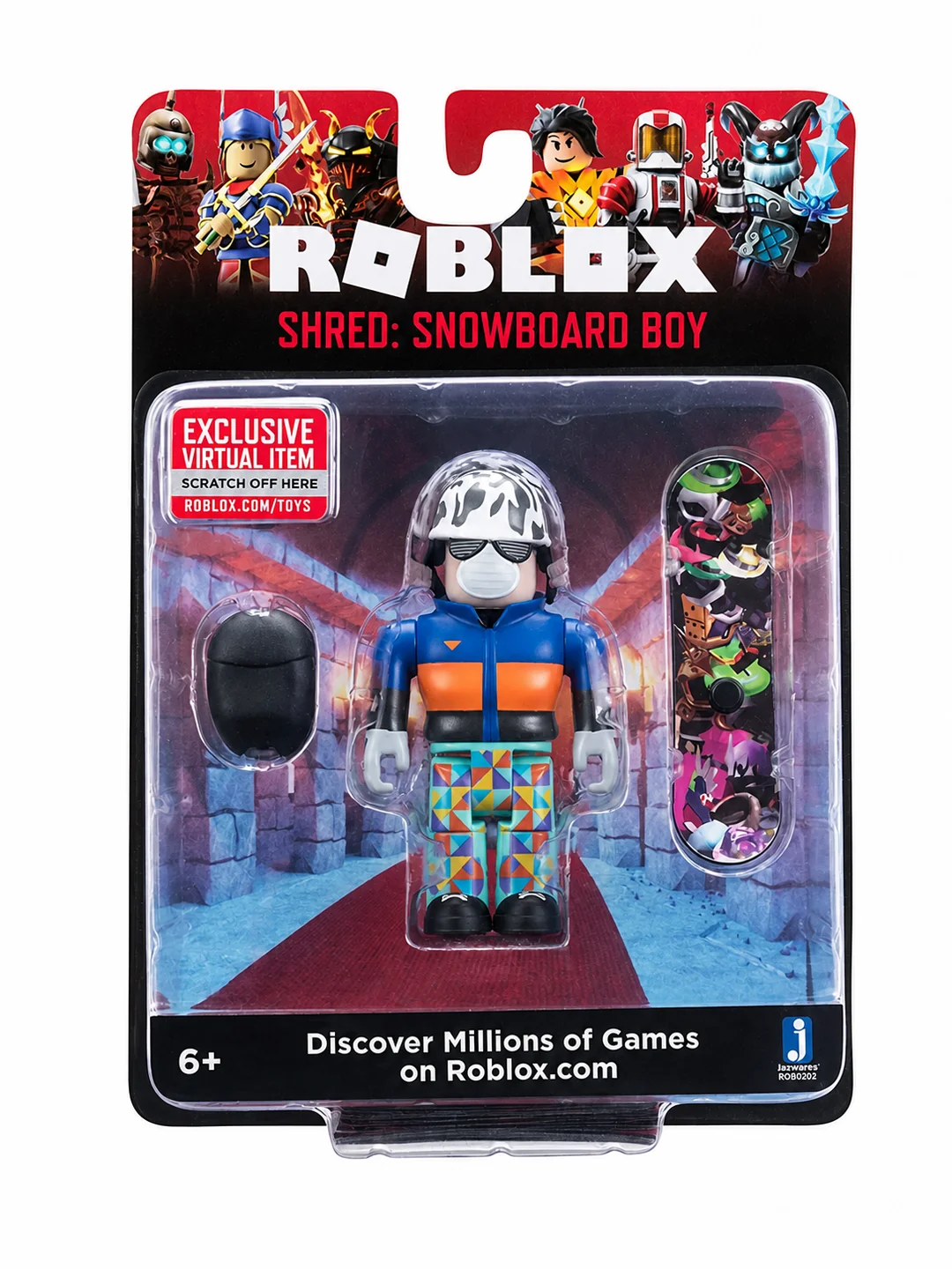 Игровая коллекционная фигурка Jazwares Roblox Core Figures Shred: Snowboard Boy W6