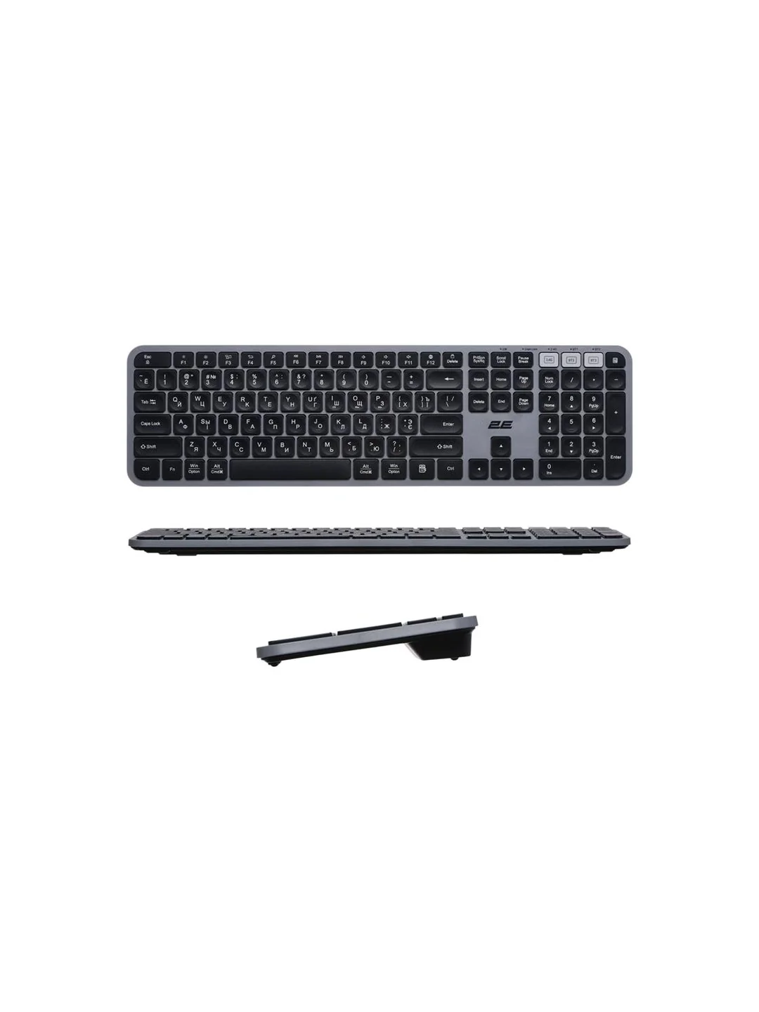 Keyboard 2E KS240 WL BT Gray