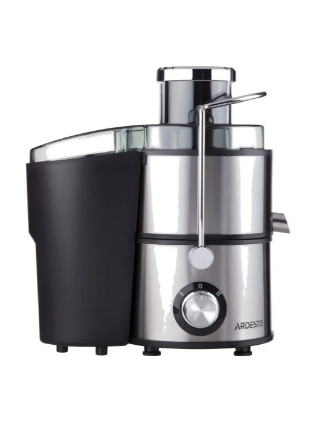 Соковыжималка центробежная Ardesto centrifugal juicer, 1000W, bowl-0.5L, cake-1.5L, plastic/iron, silver-black,JEG-1000