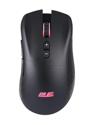2E Gaming MG350 WL RGB USB qora o'yin sichqonchasi