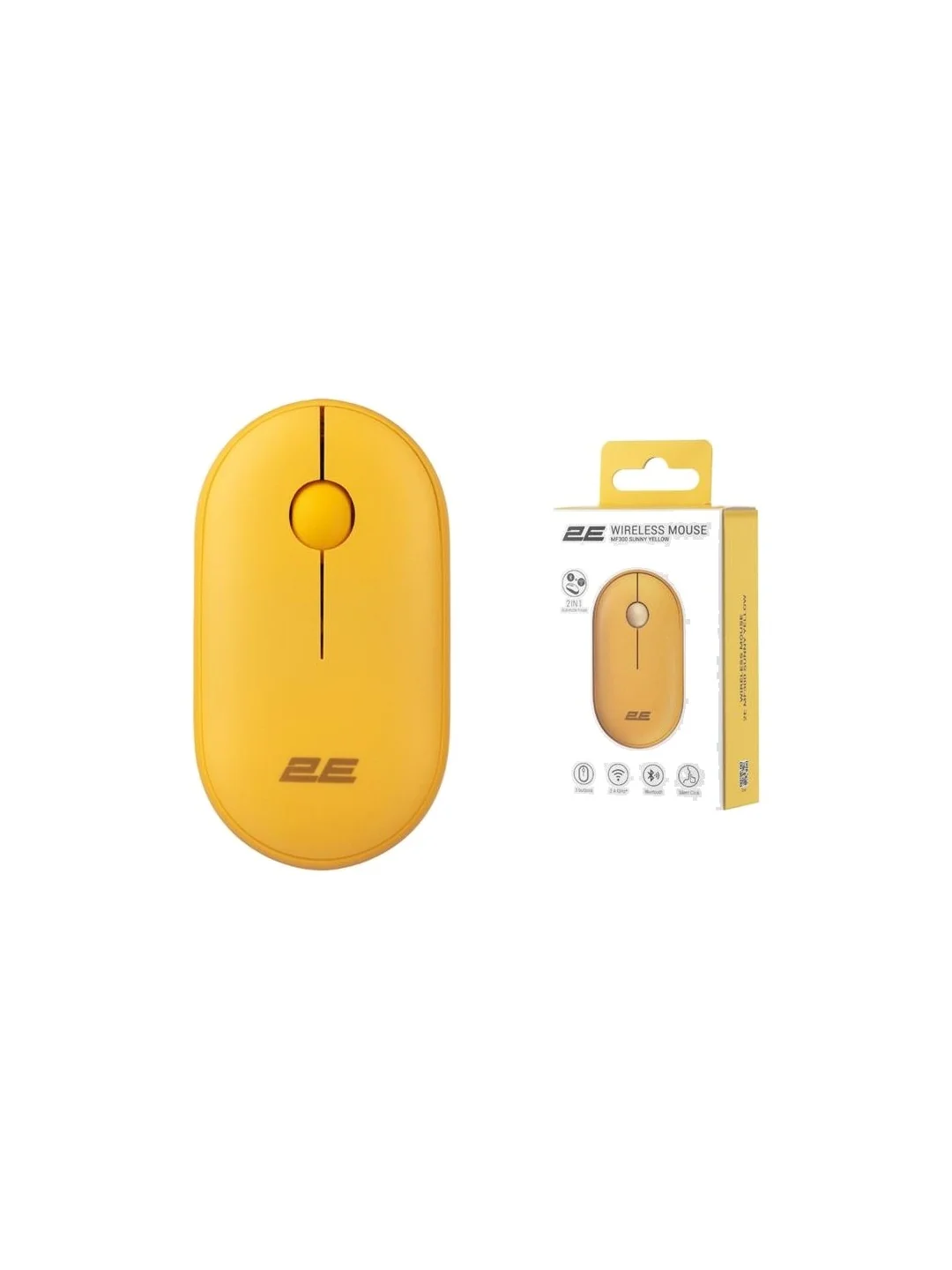 Mouse 2E MF300 Silent WL BT Sunny yellow
