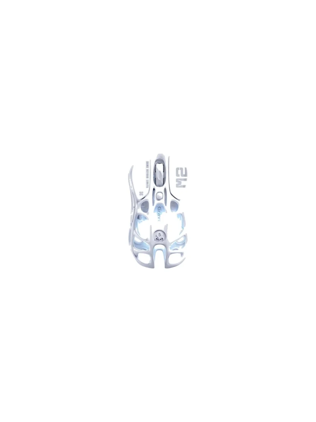 Мышь GravaStar Mercury M2, BT/WL/USB-A, RGB, Opaline White