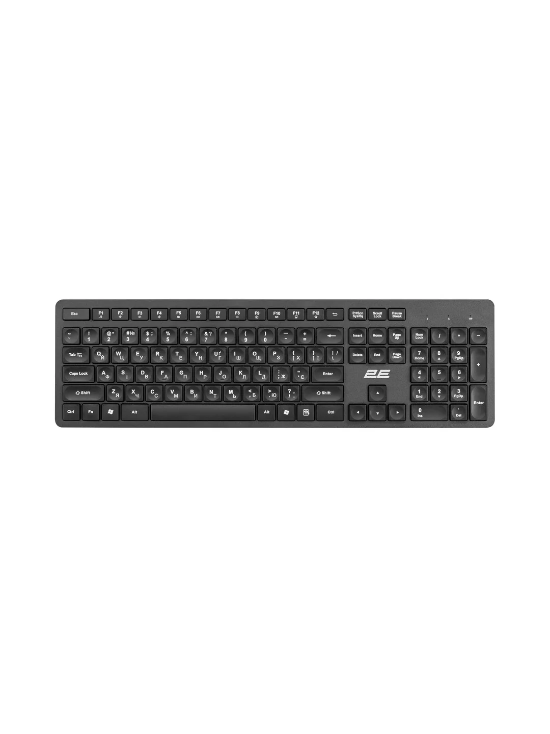Keyboard 2E KS260 WL BT Black EN/UA