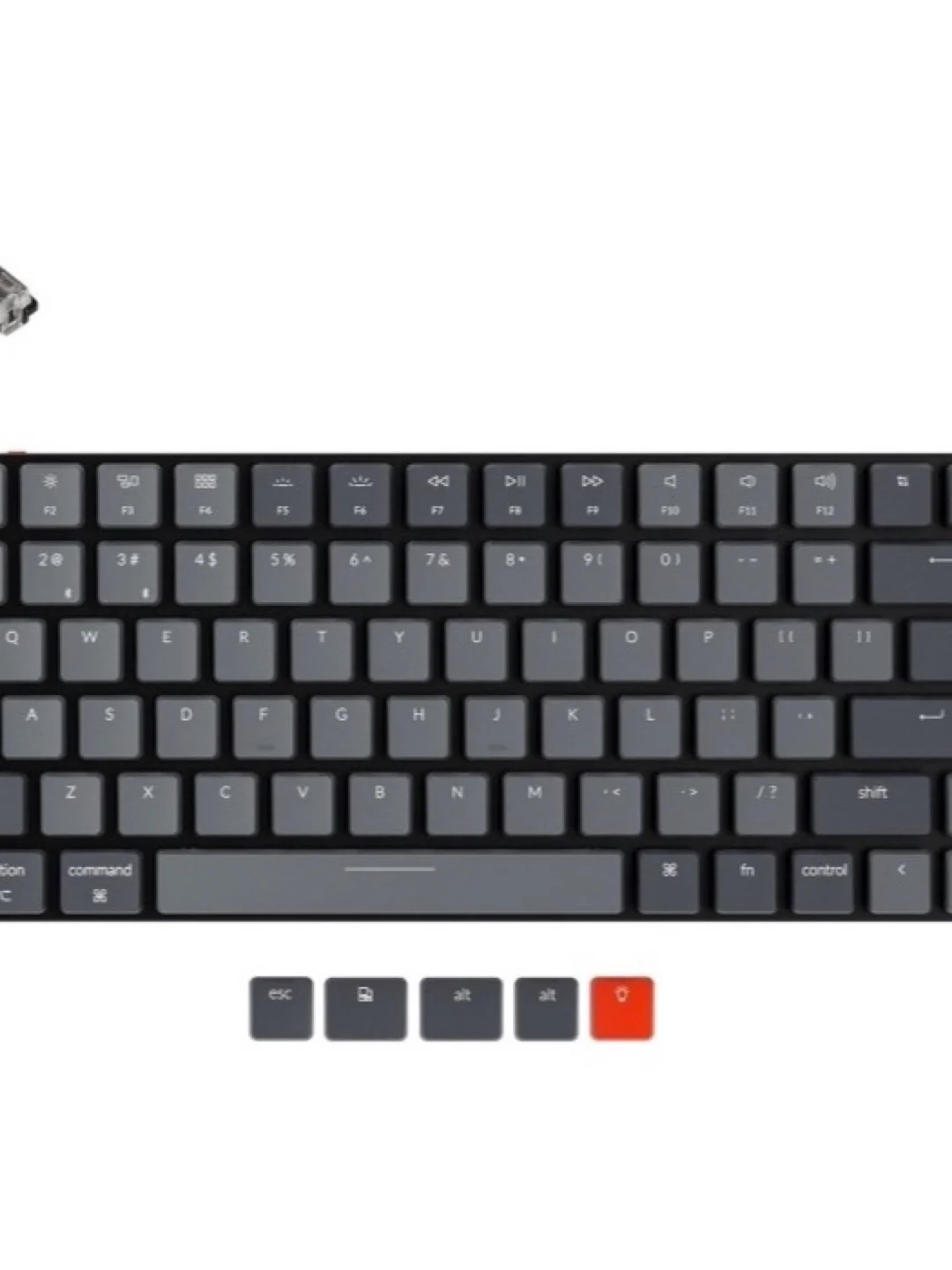 Keychron K3 84 Key Low Profile Gateron Mechanical Keyboard White LED Brown Russian Layout 2