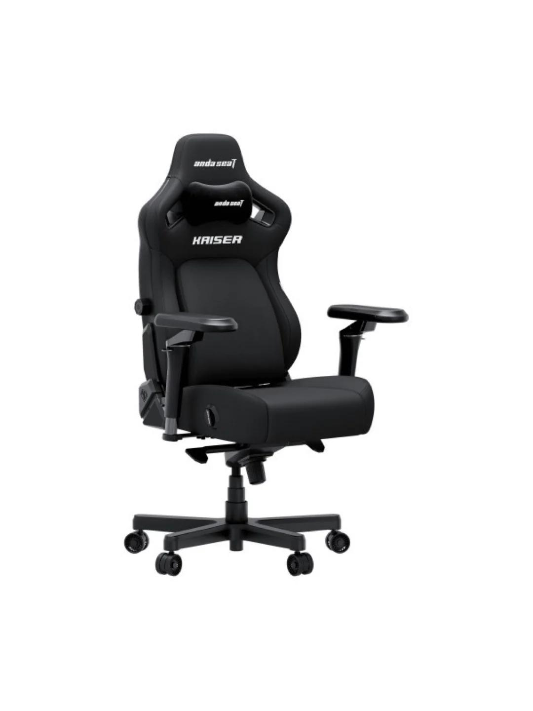 Кресло AndaSeat Kaiser 4 V2 XL, льняная ткань, 6D-Armrests, чёрный 2