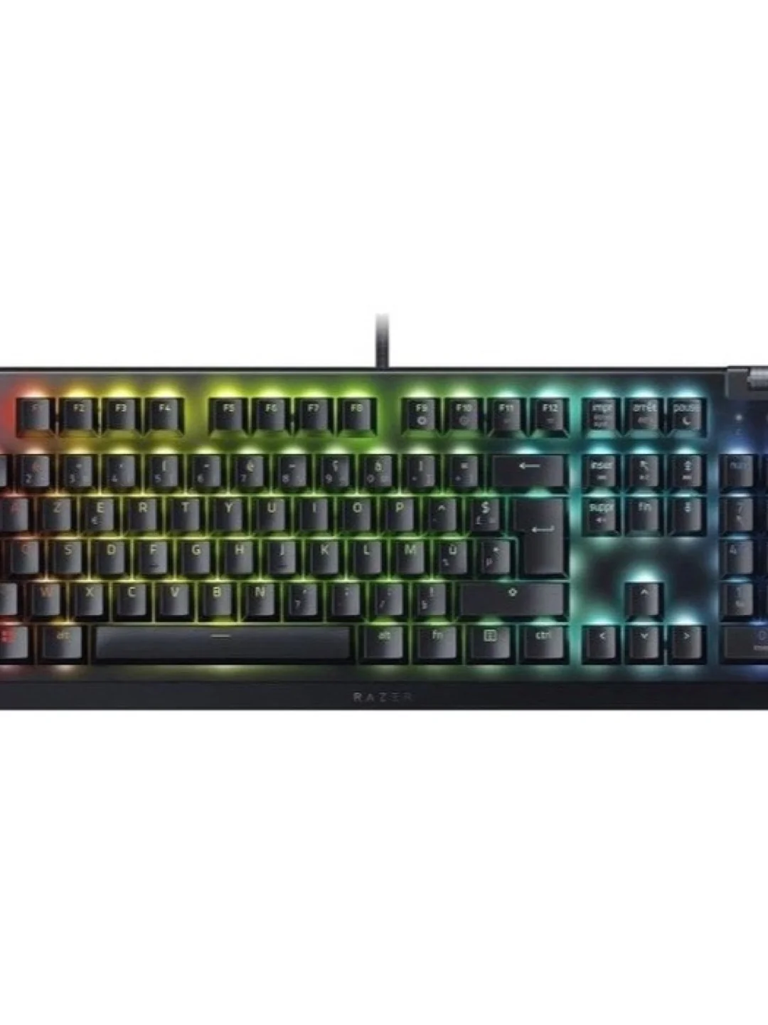 Клавиатура проводная Razer Keyboard mechanical BlackWidow V4 X 110key, Green Switch, USB-A, EN/RU, RGB, black 2