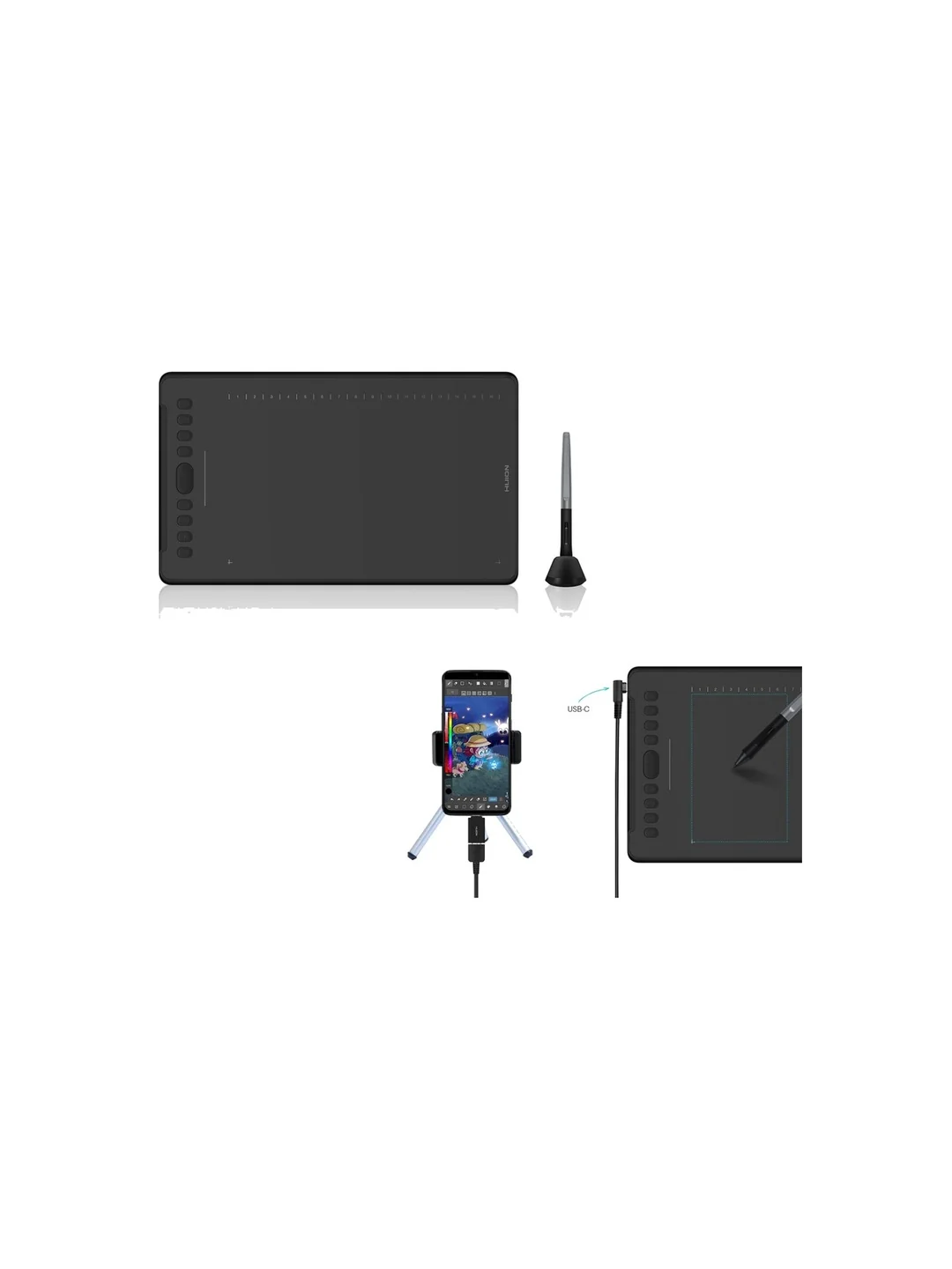 Графический планшет Huion H1161 Black