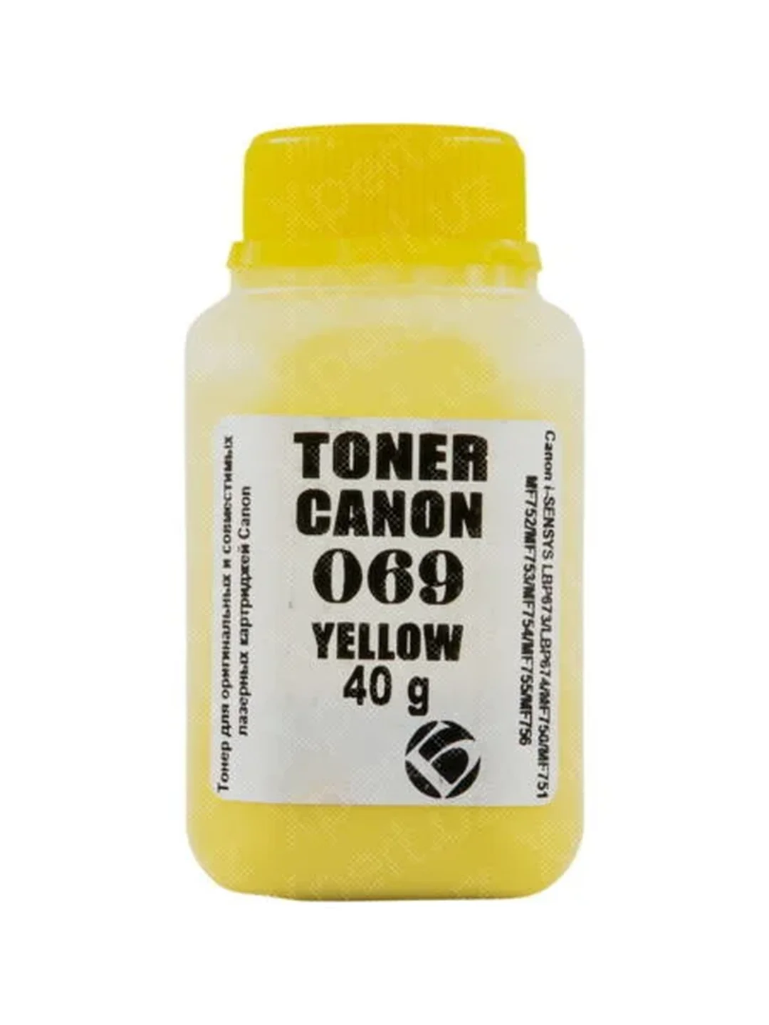 Тонер БУЛАТ Canon 069 Yellow 40 Г банка 2