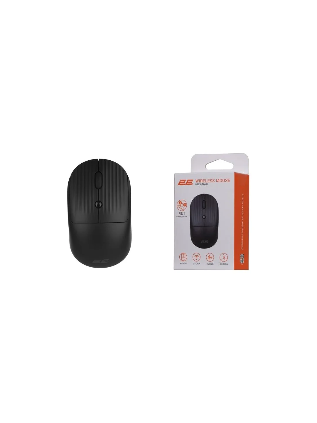 Mouse 2E MF218 Silent WL BT Black/Gray