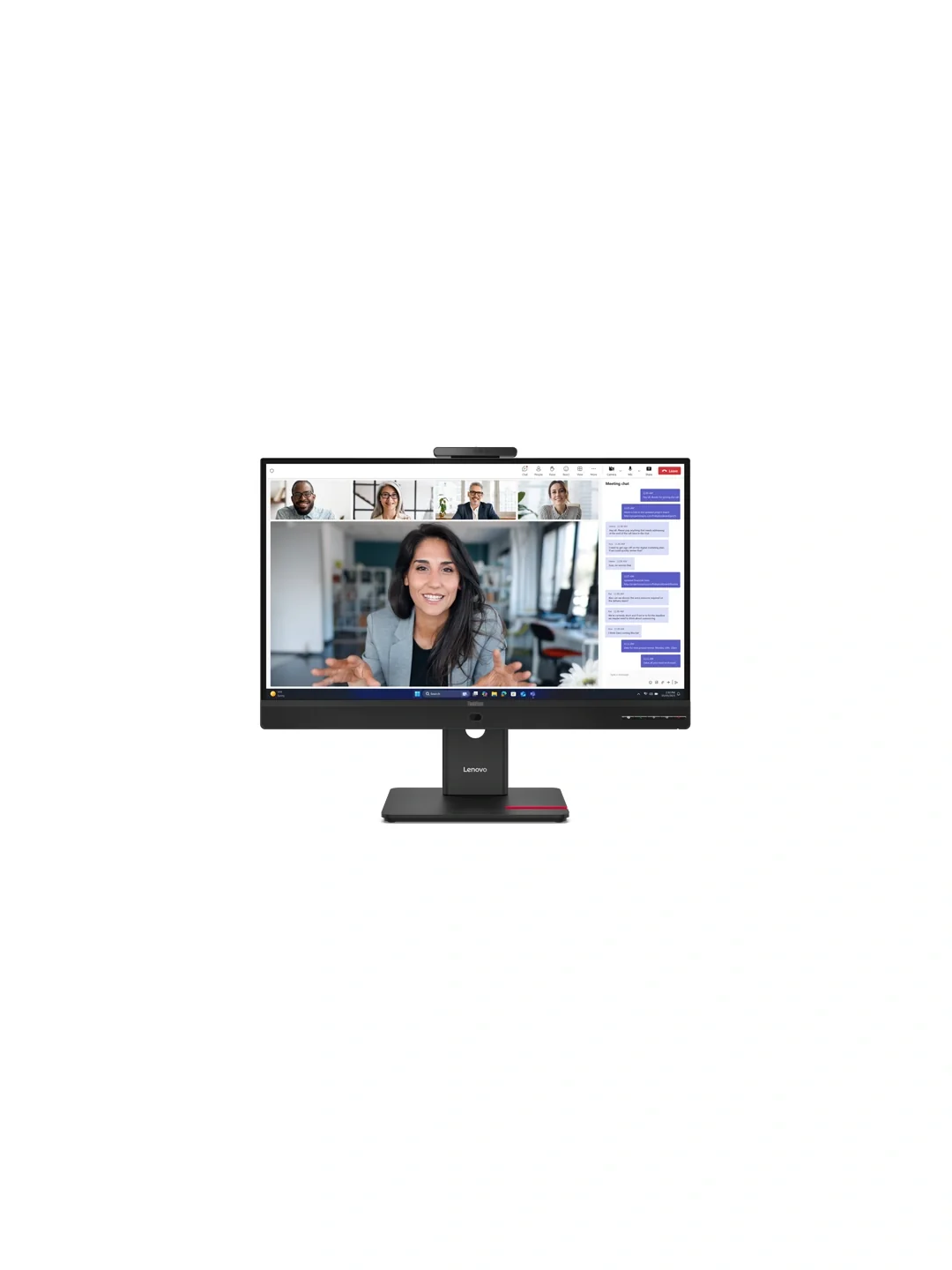 Lenovo - 27" ThinkVision T27QD-4v, IPS WLED, 120Hz, 4mc, QHD (2560x1440) 2K, HDMI+DP+TypeC, Tilt, Swivel, Pivot, HAS, Webcam, Audio Eclipse Black (64B8UAT1EU)