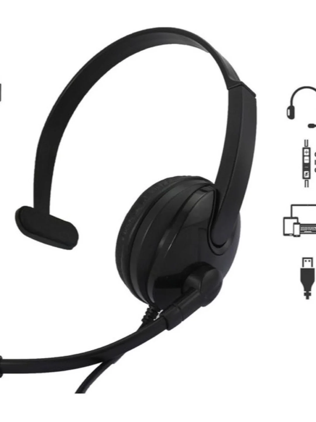 Гарнитура для ПК 2E CH12 Mono On-Ear USB 2