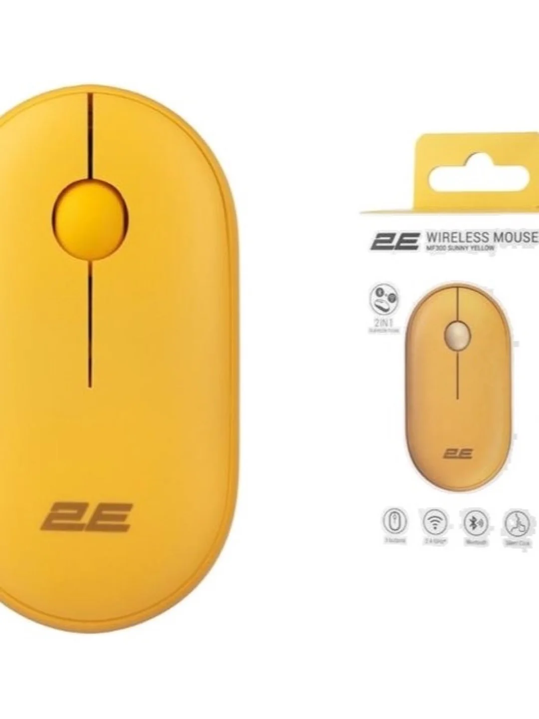Mouse 2E MF300 Silent WL BT Sunny yellow 2