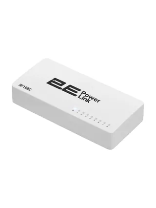 2E PowerLink SF108C 8xFE boshqarilmaydigan kommutator, desktop