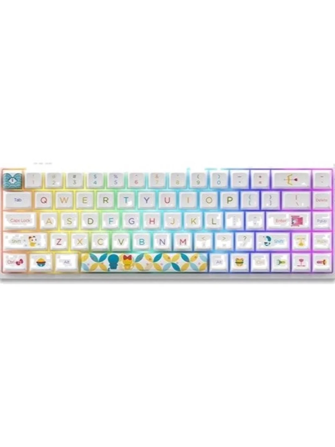 Клавиатура Akko 3068B Doraemon Rainbow CS Jelly Pink RGB