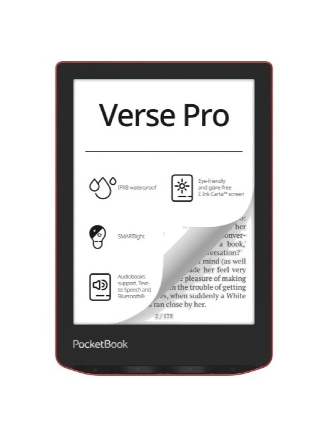 Электронная книга PocketBook 634 Verse Pro, Passion Red 2