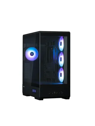 Zalman P50 DS korpusi, 2xUSB3.0, 1xUSBType-C, 4x120mm ARGB, VGA 435mm, LCS ready, TG Side Panel, ATX, qora