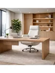LOYAL rahbarlar uchun ofis kreslosi, qaymoq rang 3