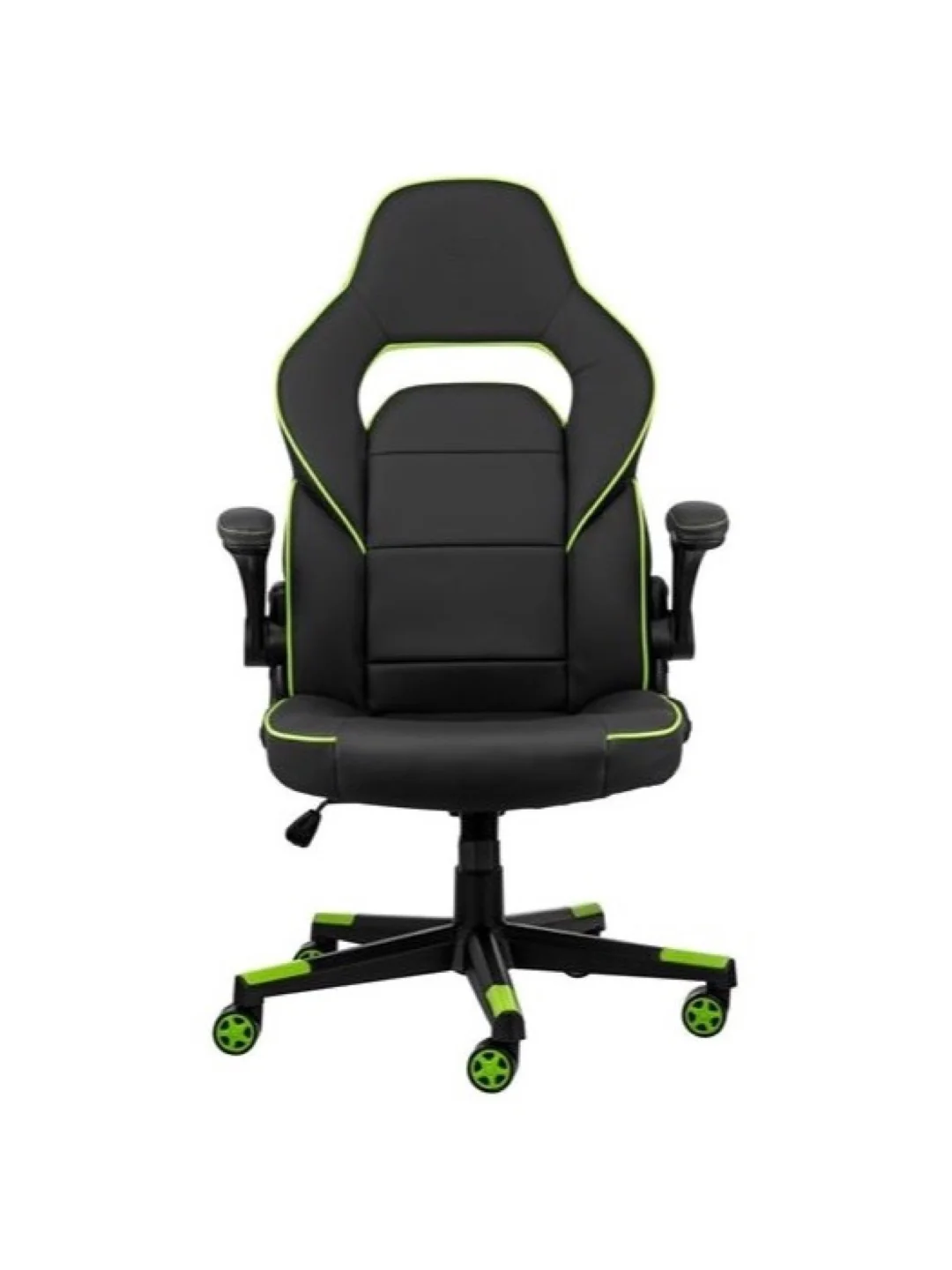 Игровое кресло 2E GAMING HEBI Black/Green 2