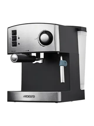 Кофеварка Ardesto YCM-E1600 - эспрессо рожковая/ 1.6 л/ итал. помпа 15 бар/ для 2 чашек/ панарелло