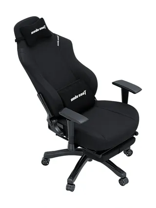 AndaSeat Luna Pro kreslosi, zigʻir mato, 1D-Armrests, qora