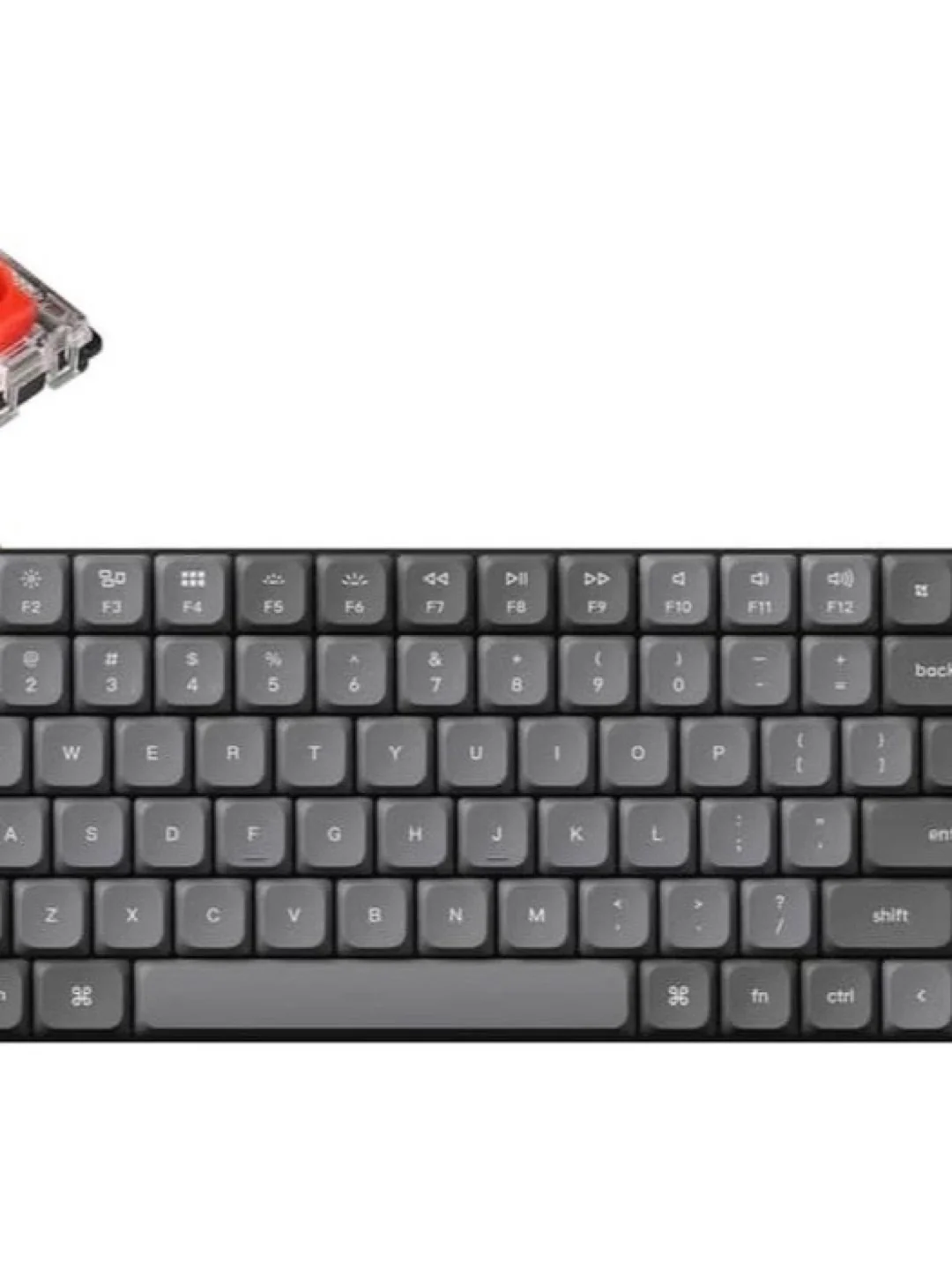 Клавиатура механическая Keychron K3 MAX 84Key, K pro Red, WL/BT/USB-A, QMK, EN/RU/UZ, White Led, черный K3M-A1-UZ