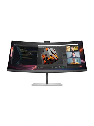 HP - 34" 7 Pro 734PM Monitor, IPS, 5ms, WQHD (3440x1440), HDMI+DP,USB, Silver