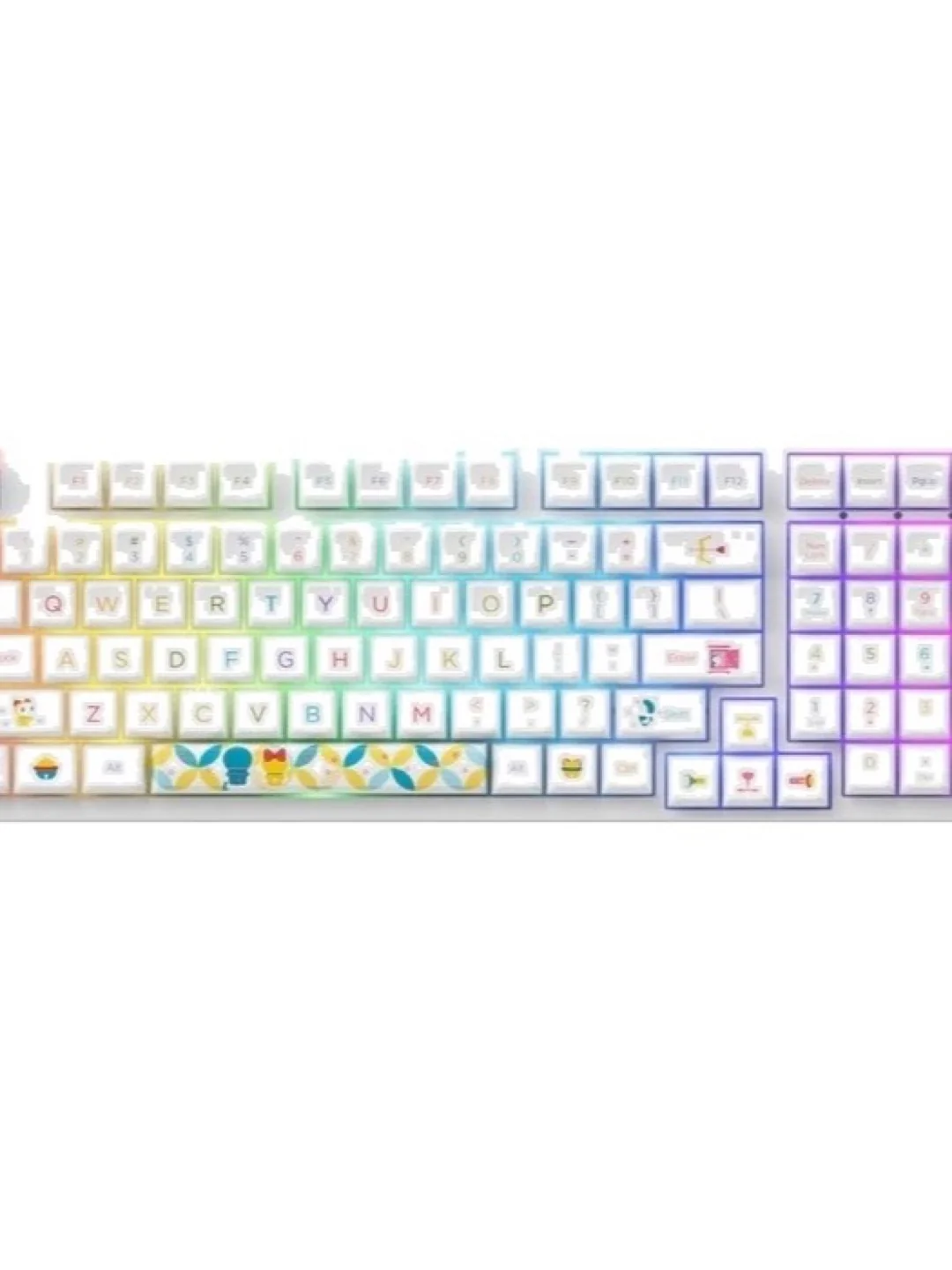Клавиатура Akko 3098B Doraemon Rainbow CS Jelly Pink RGB