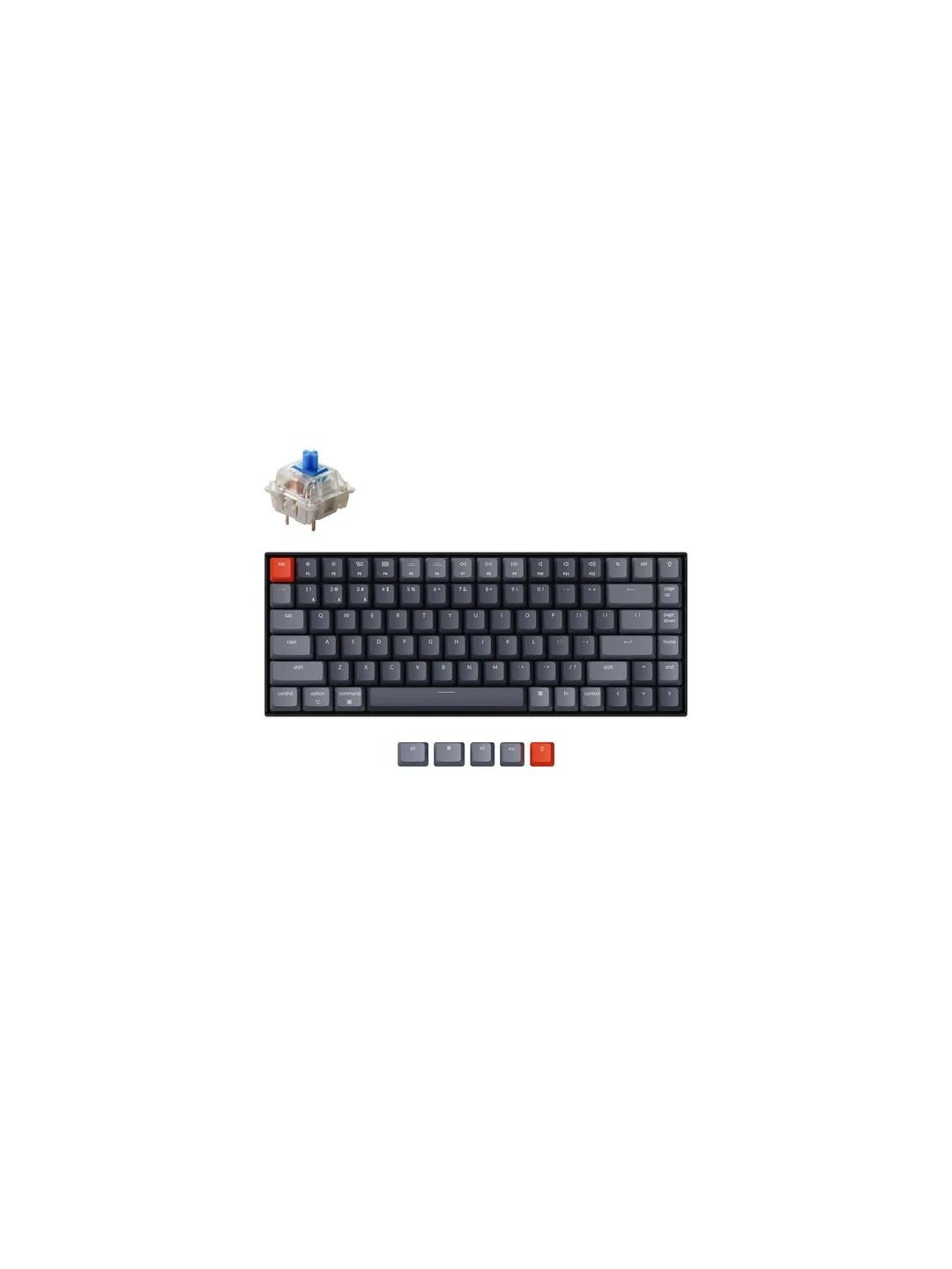 Клавиатура Keychron K2 84 Key Gateron White LED Blue 2