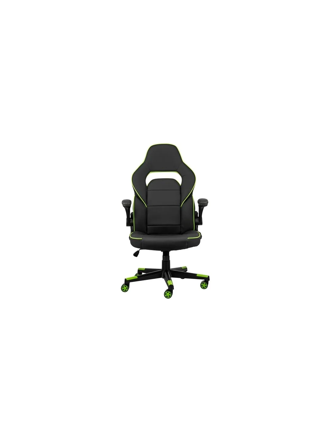 Игровое кресло 2E GAMING HEBI Black/Green