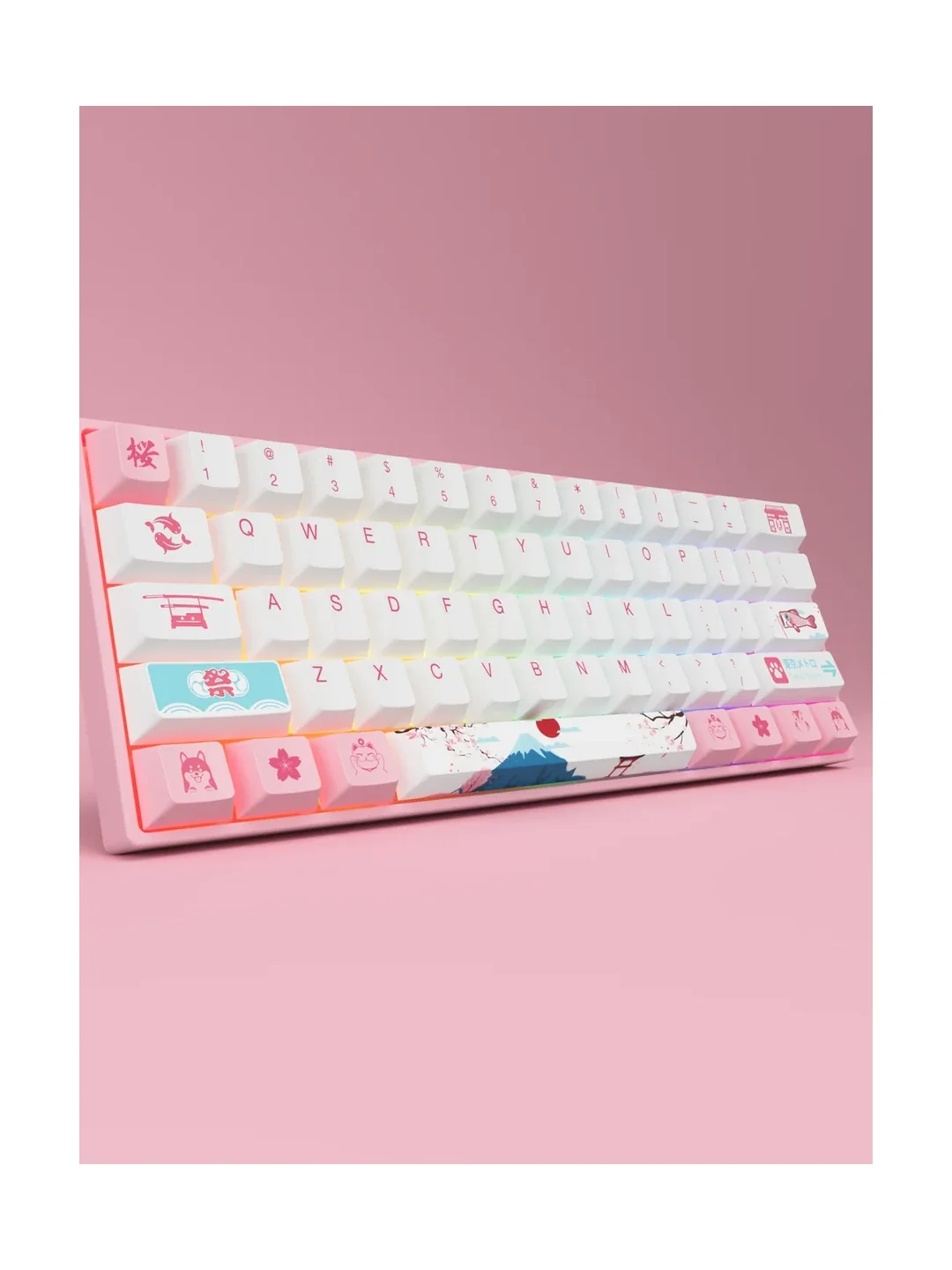 Клавиатура Akko 3061S World Tour Tokyo R2 RGB Hotswappable Cherry Profile Gateron Orange RGB