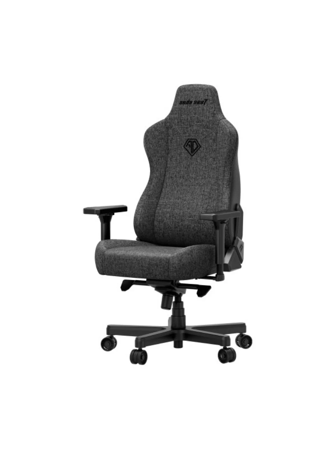 Кресло AndaSeat Kaiser 3Е XL, льняная ткань, 4D-Armrests, серый тёмный 2
