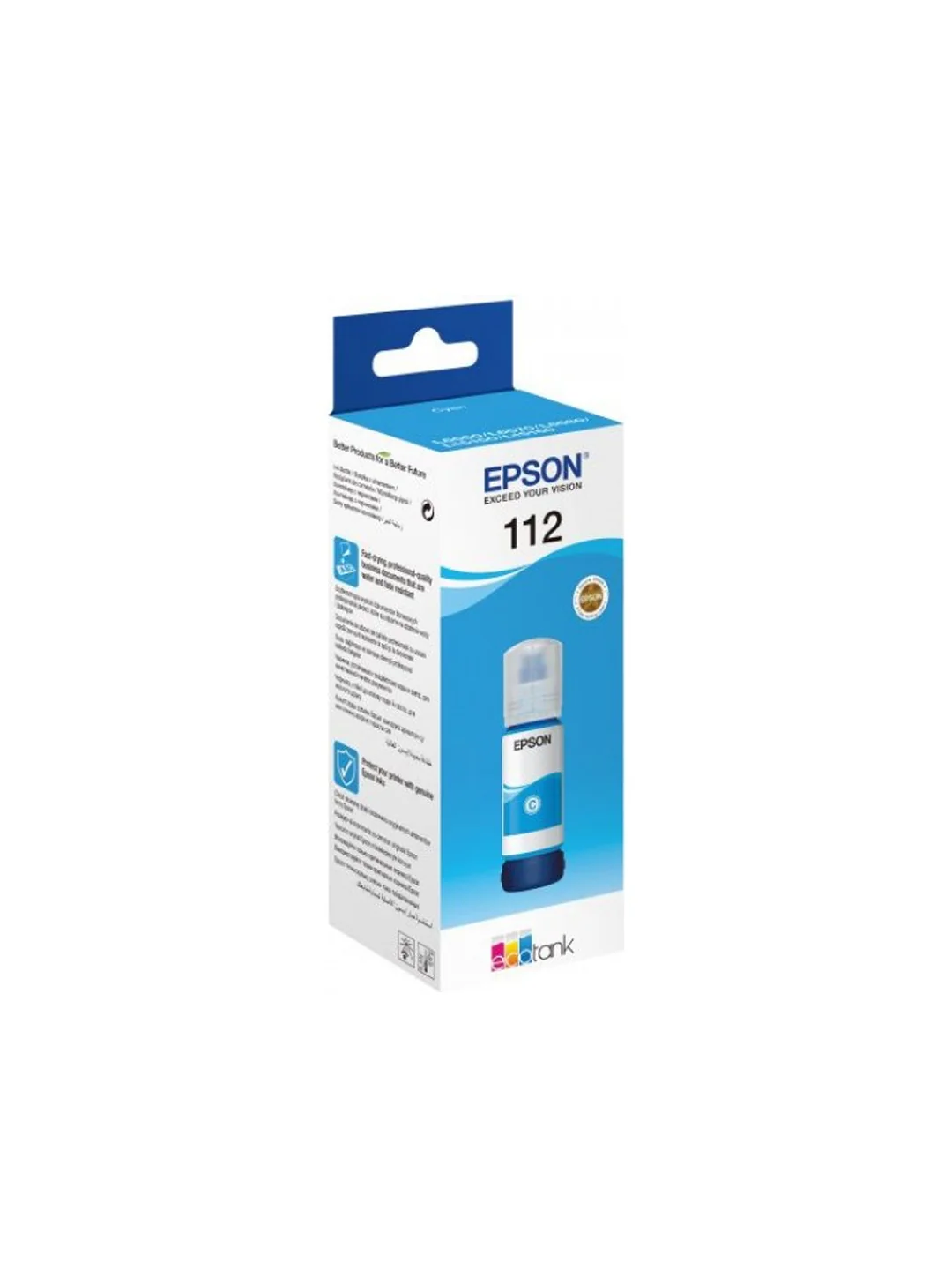 Epson 112 EcoTank Cyan ink bottle (70 мл, 6000 стр.) для L15150 / 15160 / 11160 / 6490 / 6570 2
