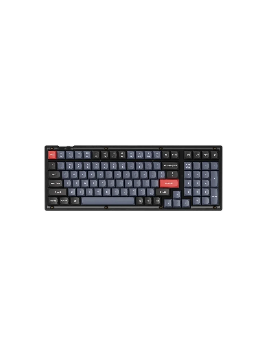 Keyboard Keychron V5 100 Key QMK Keychron K PRO Blue Hot-Swap RGB Frosted Black