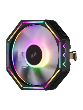 2E GAMING Air Cool AC120ZP RGB protsessor sovutgichi LGA1700, 1200, 115x, 775, AM5, AM4, AM3, AM3+, AM2, AM2+, FM2, FM1 4pin RGB TDP 95W