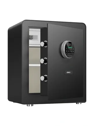 Сейф H450*W380*D320 с отпечатком (чр) ET631 Deli
