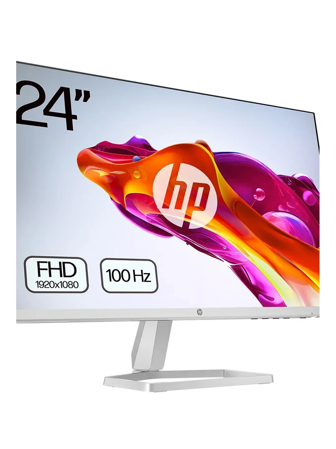 HP - 24" 524SW LED Monitor, IPS, 100Hz, 5mc, FHD (1920x1080), VGA+HDMI, Silver White