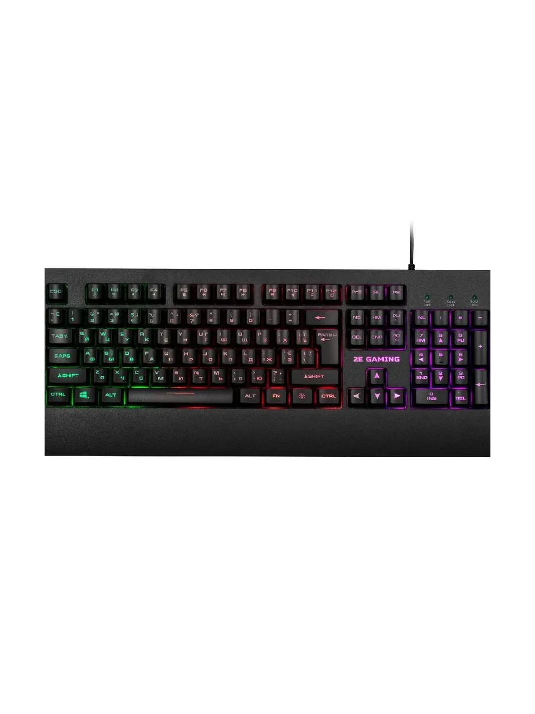 Клавиатура игровая 2E GAMING KG330 LED USB Black Ukr
